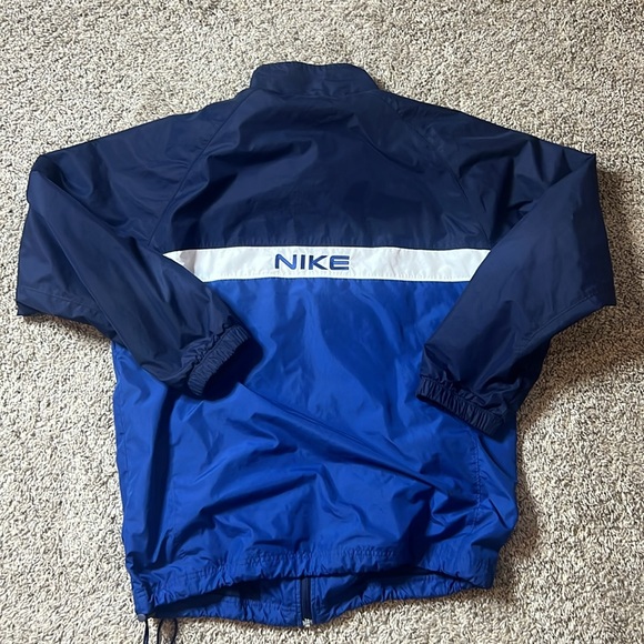 Nike Embroidered Windbreaker Jacket Mens Size Large Spellout Playground Athlete - Picture 5 of 6